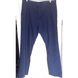 Banana Republic Chino Pants Mens Navy Blue 36x34 Non Iron Tailored Slim Fit